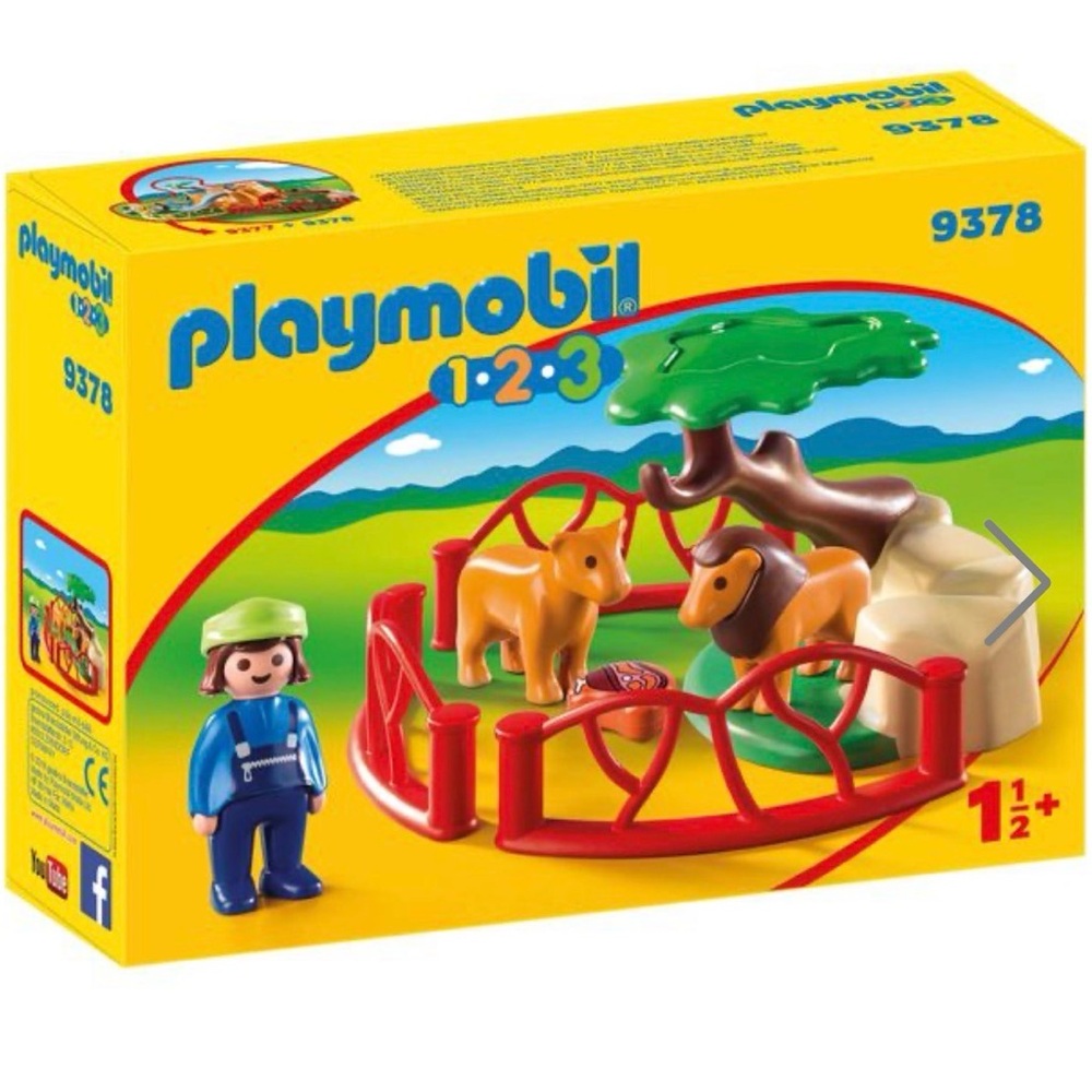 Playmobil 1.2.3 Zoo Playset with Blue Slide - Picture 5 of 16